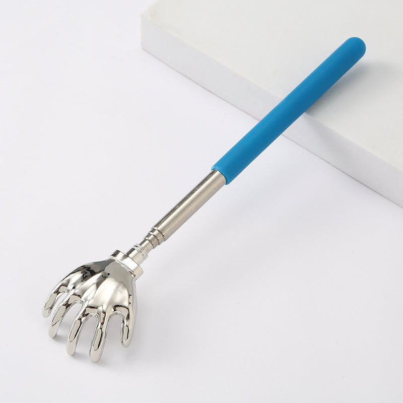 Telescoping Stainless Steel Back Scratcher W/ Soft Foam Handle for Itch Relief