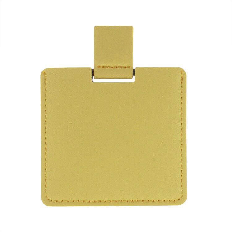 Shatterproof Stainless Steel Rectangle Makeup Mirror With PU Leather Cover