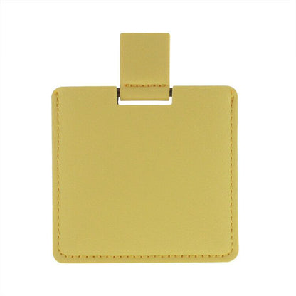 Shatterproof Stainless Steel Rectangle Makeup Mirror With PU Leather Cover
