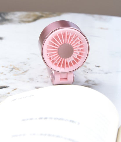 Folding Summer Mini Handheld Rechargeable Portable Fan W/ Layards