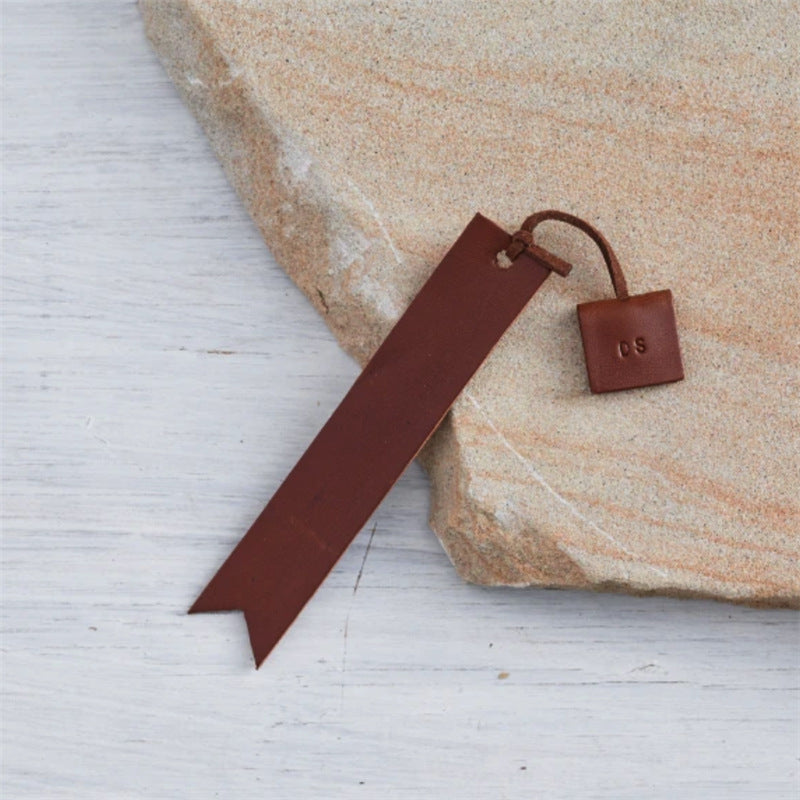PU Leather Bookmark Classic Stitched Bookmark Page Markers Reading Gifts