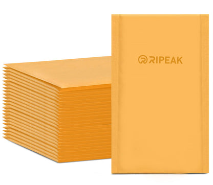 6.5 x 7.9" Kraft Bubble Mailer Self Seal Padded Envelopes for Shipping/ Packaging/ Mailing