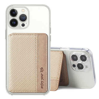 Stick-on Phone Wallet, Slim Expandable Credit Card Pocket