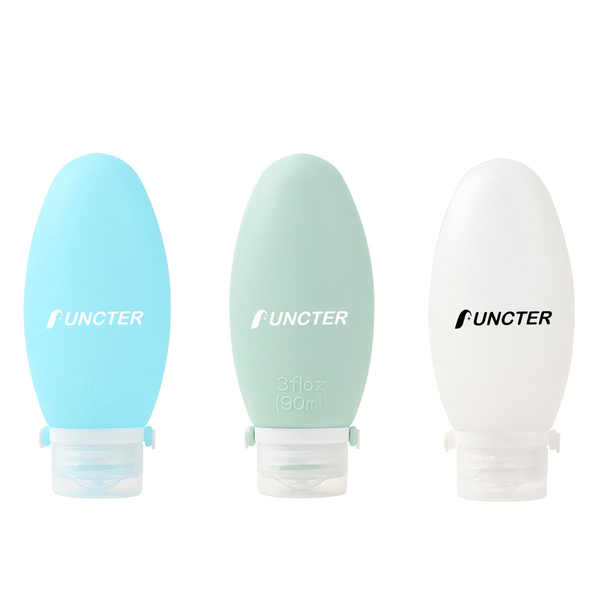 3OZ Portable Refillable Traveling Size Liquid Containers ( 3Pcs Set )