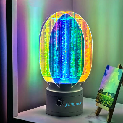 360 Rotating 3D Aurora Table Lamp Multicolor Night Light