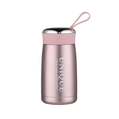 8.7oz/257ML 304 Stainless Steel Mini Insulated Water Bottle With Screw-on Lid Portable Vaccum Mug