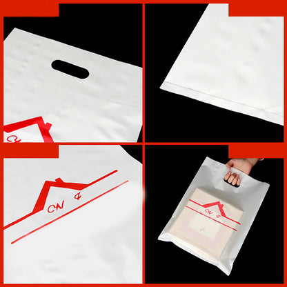11.8"x11.8" 2.4mil Merchandise Bag W/ Die Cut Handle for Boutique Bag Shopping Clothes Packaging Bag
