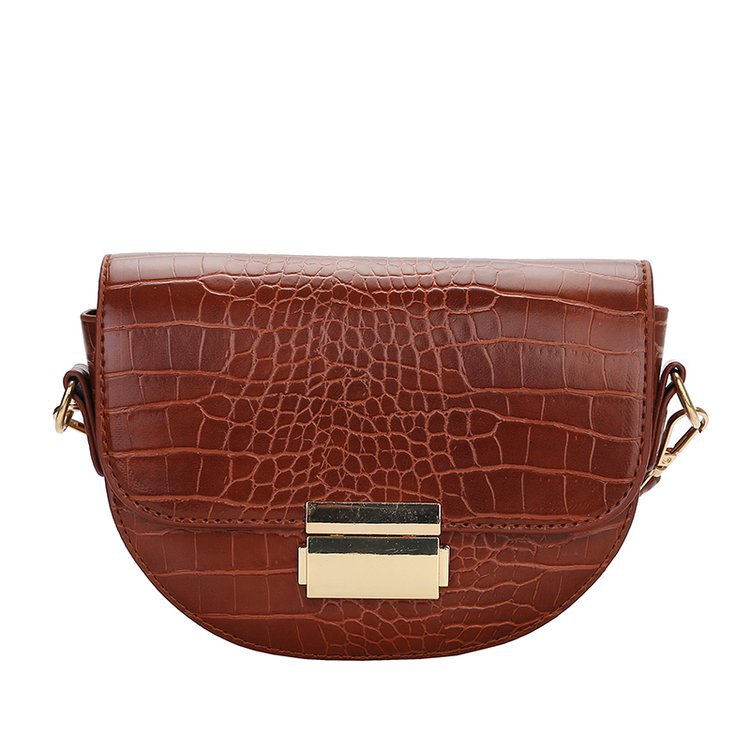 Women's Mini Alligator Print Crossbody Flap Closure PU Leather Shoulder Bag W/Adjustable Strap
