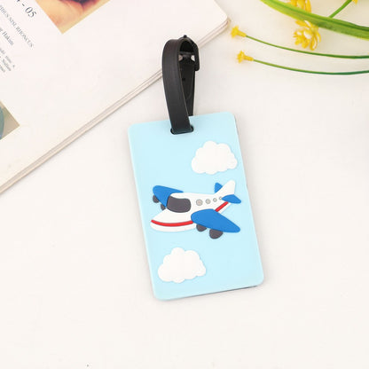 Fully Customizable 3D Raised Soft PVC Luggage Tag For Suitcase