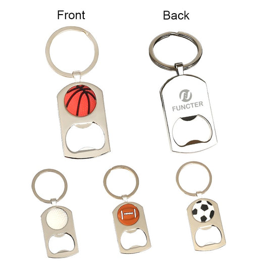 Ball Shaped Bottle Opener Keychain