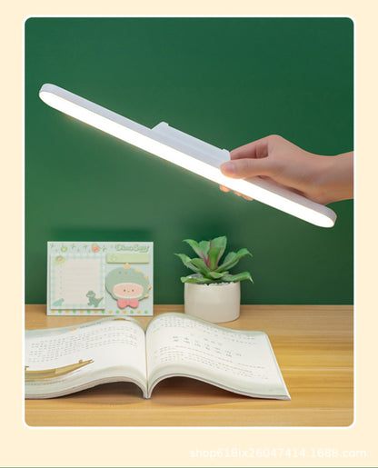 Desk Lamp with Adjustable Book Stand, Battery Operated Rechargeable Table Lamp