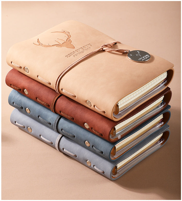 A5 PU Leather Notebook Journal Rope Closure