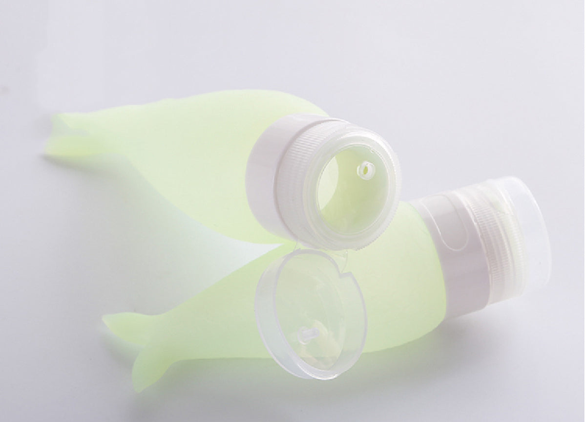 3 OZ Travel Split Bottles TSA Approved with Label Silicone BPA Free Refillable Cosmetic Container