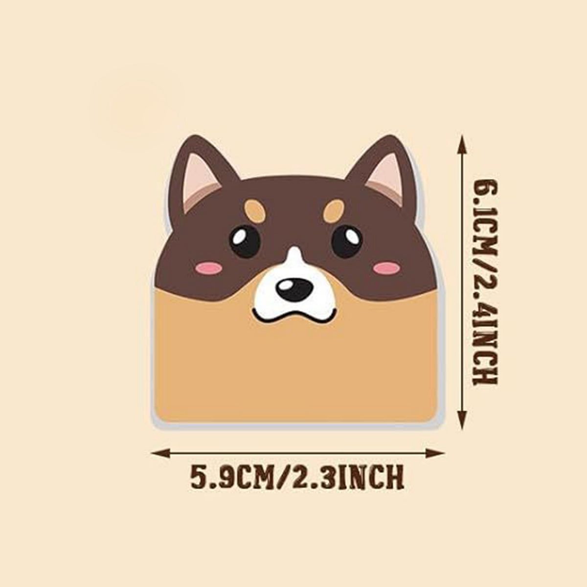 Custom 30 Sheets Paper Cute Dog Sticky Notes Markers Notes