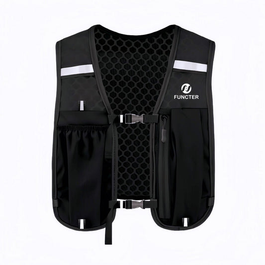 Outdoor Running & Hiking Vest Pack Trekking Storage Backpack W/ Reflective Strip
