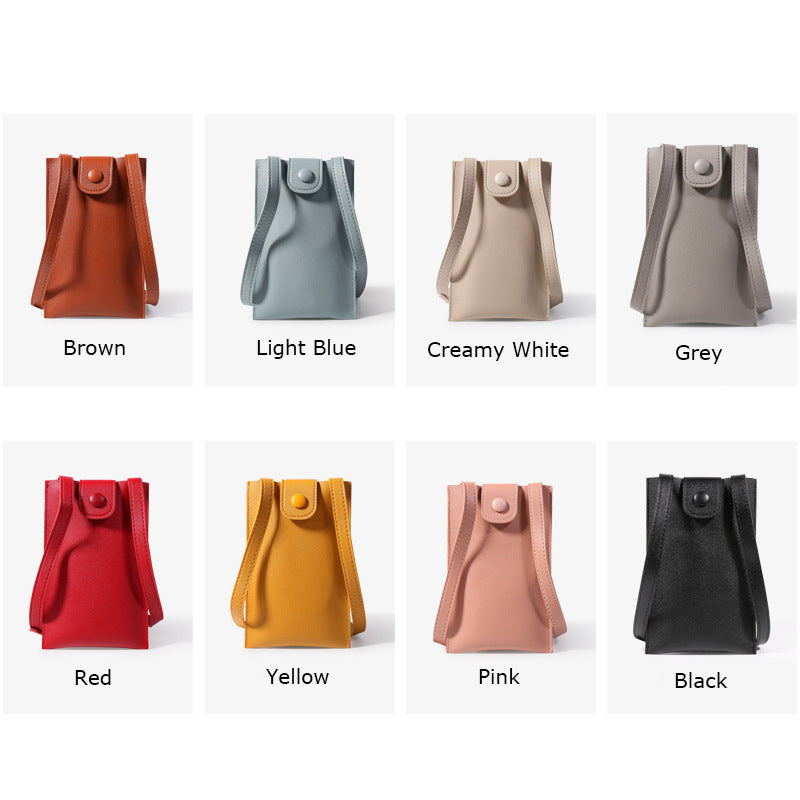 PU Leather Cell Phone Purse Bag Small Crossbody Bag Mini Messenger Bag Single Shoulder Handbag