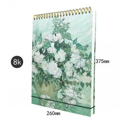 8K Sketch Book 60 Sheets Sketch Pad Top Spiral Bound Drawing Book For Kids And Adults