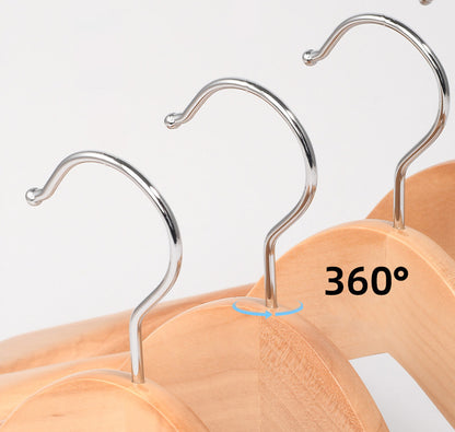17.5" Wide Shoulder Wooden Hangers Suit Hangers Coat Hangers Heavy Clothes Hangers