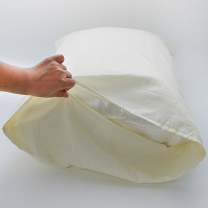 20 x 26" Premium Square Cotton Throw Pillowcase - Envelope Closure