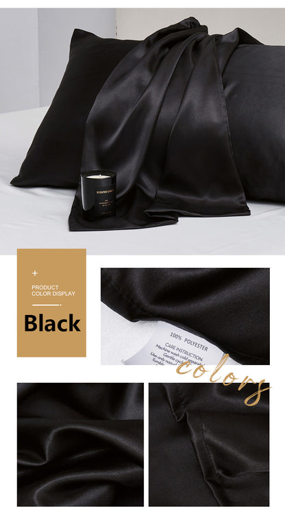 20 x 54" Premium Square Satin Silk Throw Pillowcase Body Size Pillow Cover With Hidden Zipper