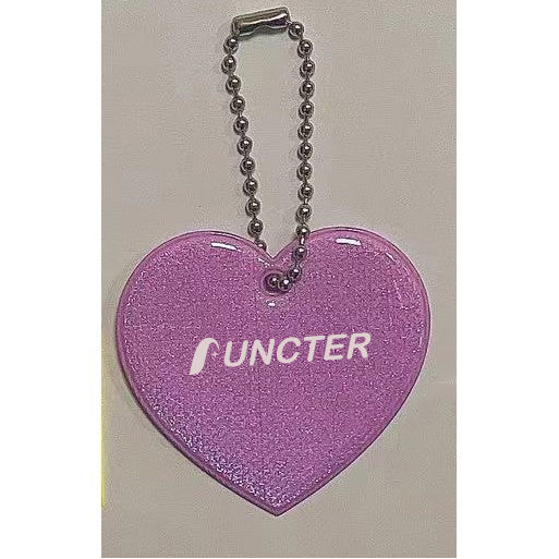 Heart Shape Reflective Keytag