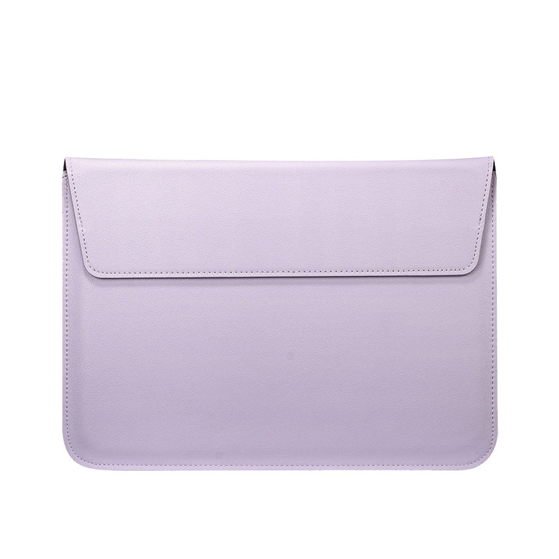 15" PU Leather Laptop Bag Foldable Stand With Magnetic Closure