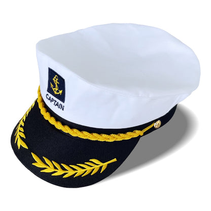 Children Captain Costume Hat Cap