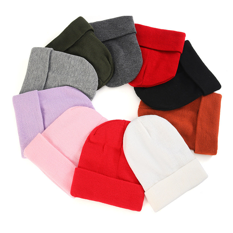 Unisex Adult Knit Cuffed Beanie Hat