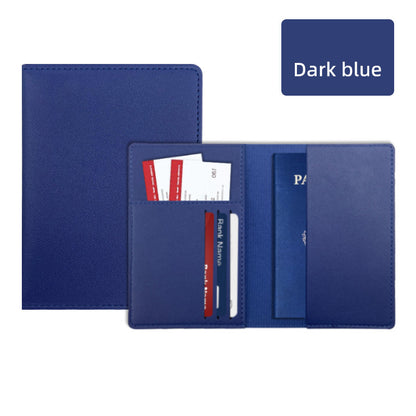 PU Leather Passport Holder Ticket Holder For Travel Slim Passport Wallet