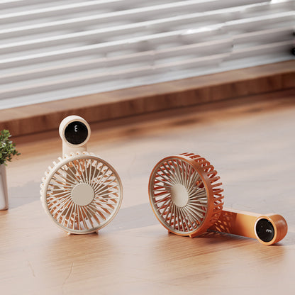 Desk Fan Portable Fan 3 Speed Adjustment w/ LED Display Screen