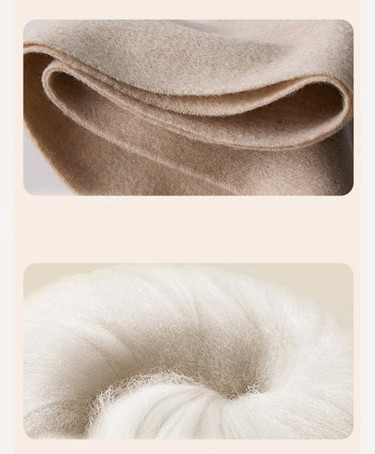 71" 100% Lamb Wool Plain Scarf Warm Autumn Winter Scarf Solid Color Fringed Wool Scarf