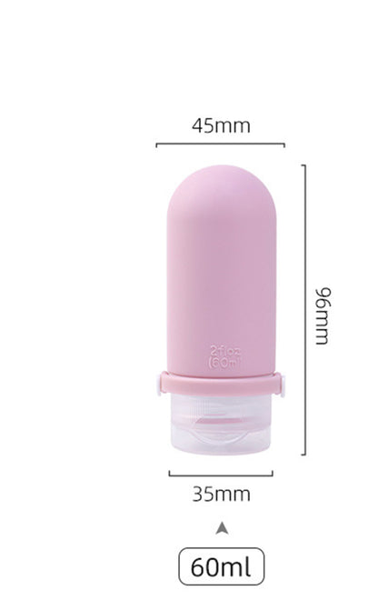 2 OZ Travel Bottles Set For Toiletries, Silicone Travel Shampoo and Conditioner Bottles (4 Pcs Set)