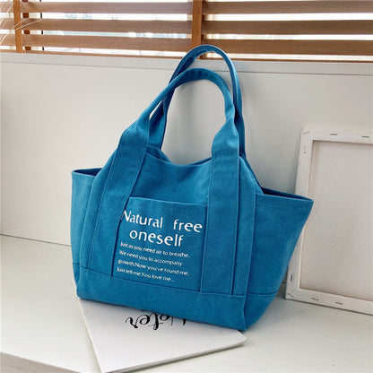 Canvas Shopping Tote Bag Single Shoulder Bag Boat Bag