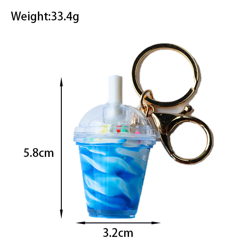 Ice Cream Cup Keychain W/Keychain Ring