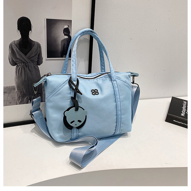 Nylon Grocery Shopping Tote Bag Single Shoulder Bag Cross Body Bag Sport Bag