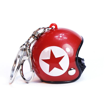 Custom Star Motorcycle Helmet Keychain Phone Pendant Bag Keyring Bag Pendant Charm Accessories