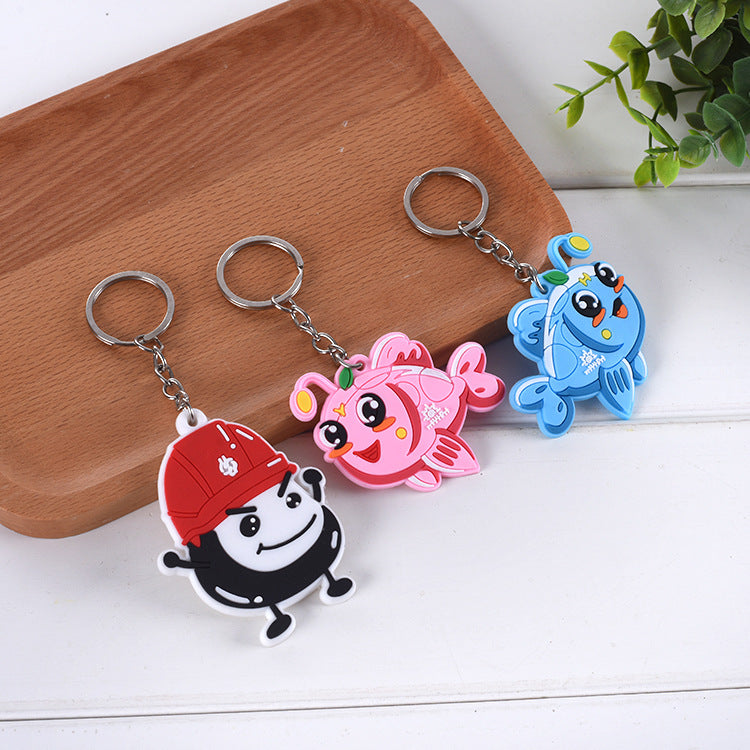 Cartoon Soft PVC Customized Keychain