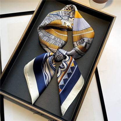 Custom 25.6" x 25.6" Silky Satin Head Scarf Hair Bandanas