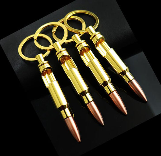Gold Bullet Shape Key Chain