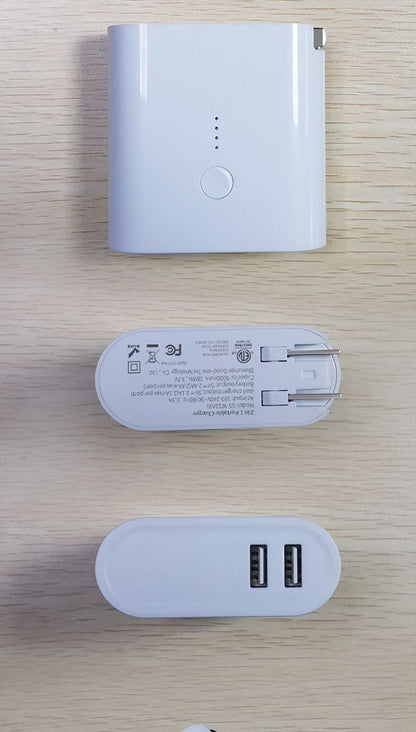 5000mAh Wall Charger (AC) Power Bank W/ETL Certification