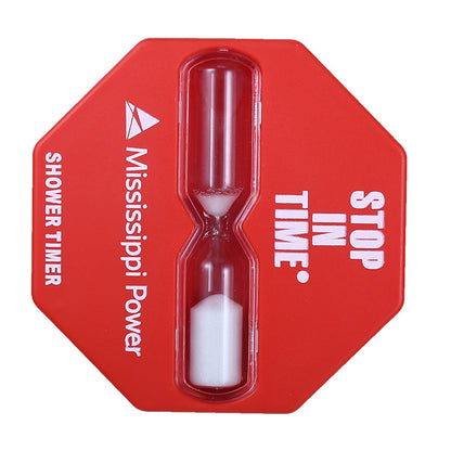 5 Minutes polygon shape Shower Hourglass Shower Timer Sand Timer W/ Sucker