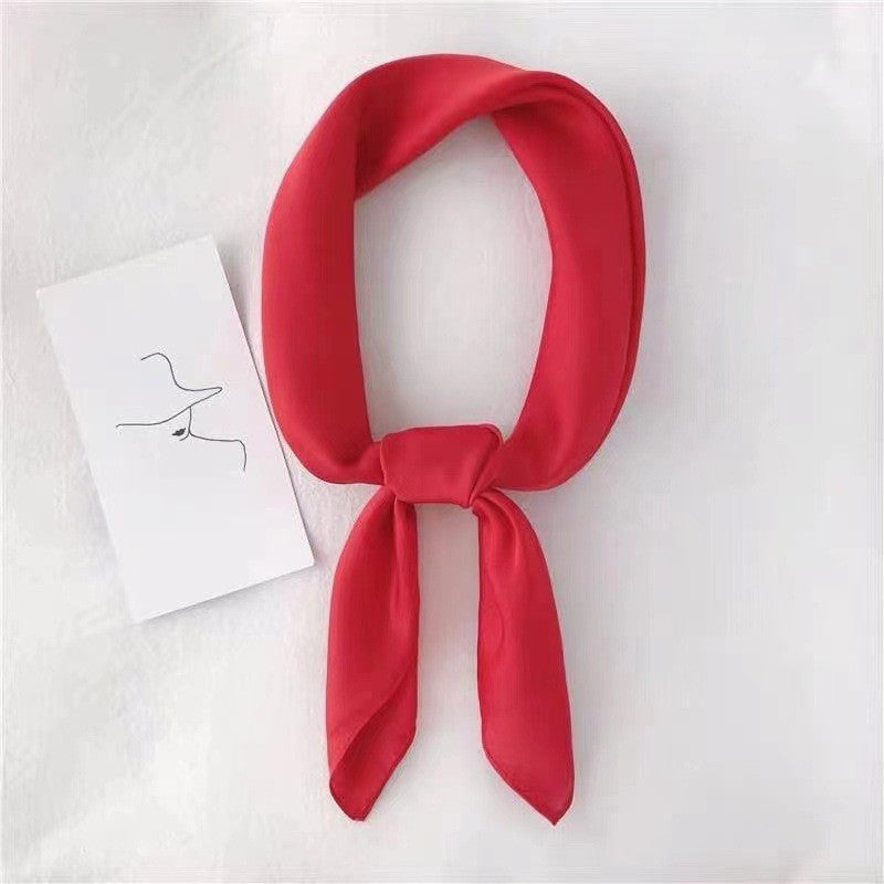 28" x 28" Red Square Scarf Neck Scarves Kerchief Neckerchief Handbags Wrap Scarf #56