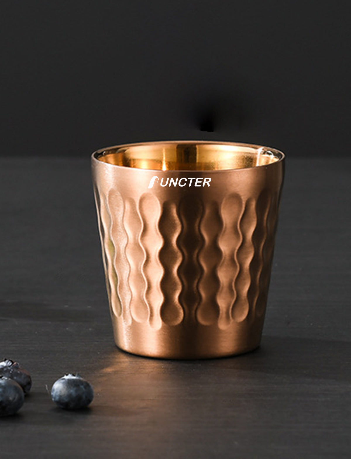 6oz Stainless Steel Double Wall Malleolar Stria Beer Cup