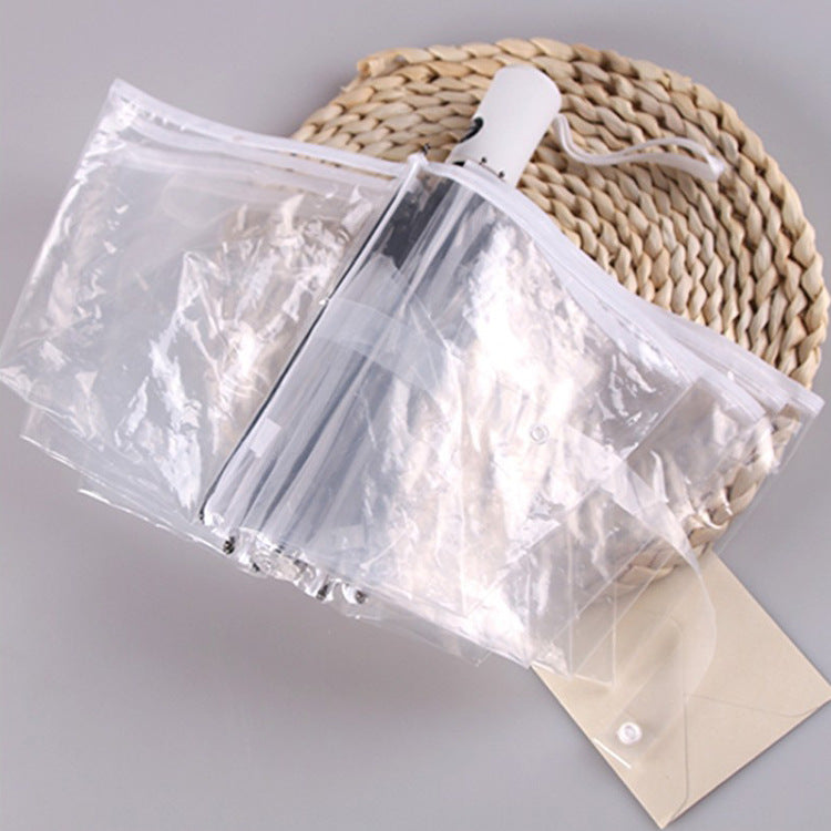 Tri-fold Automatic Transparent Umbrella