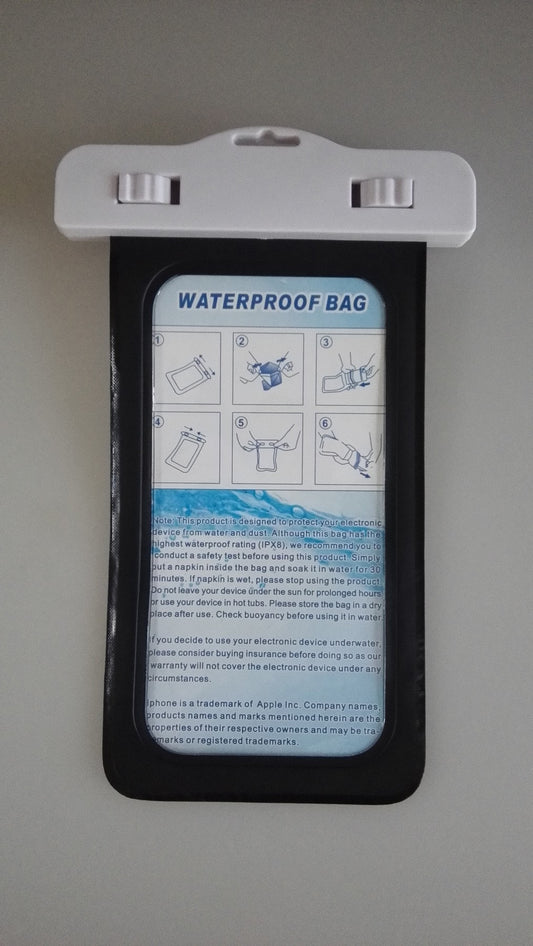 4.7'' Smart Phone Swimming Waterproof Bag w/Compass