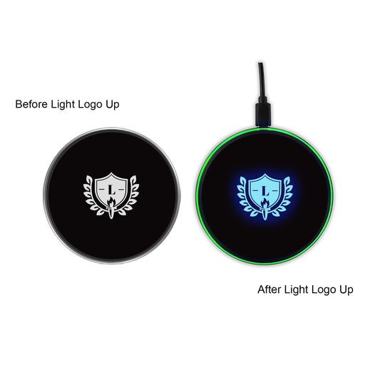Flashing LED Light Up Wireless Charger (Blue Light)