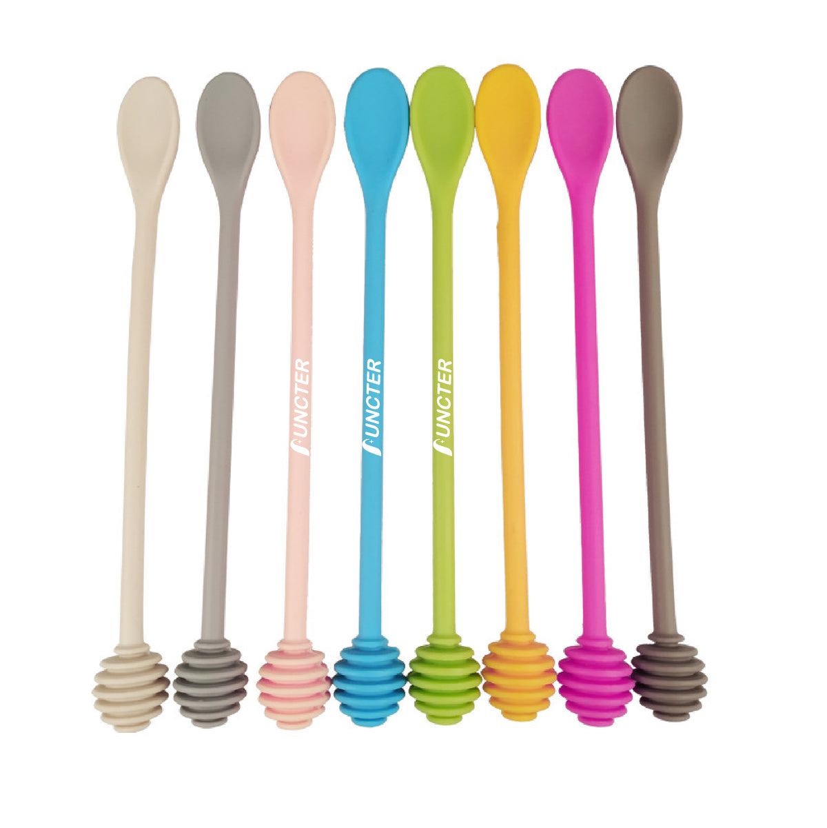 2" 1 Silicone Honey Dipper Honey Spoon Syrup Dipper Food Stick Collecting Dispensing Drizzling Jam