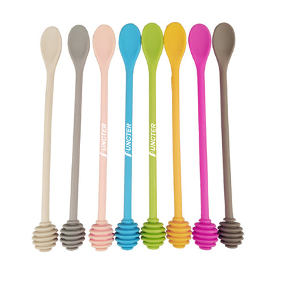 2" 1 Silicone Honey Dipper Honey Spoon Syrup Dipper Food Stick Collecting Dispensing Drizzling Jam