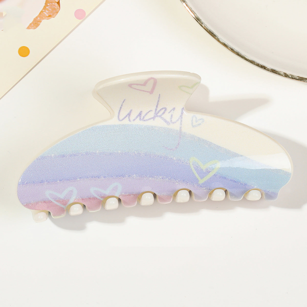Full Color Printing Hair Claw Clips