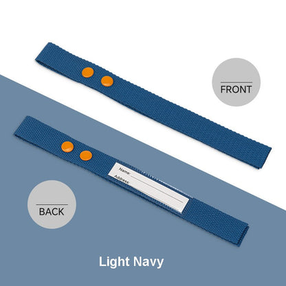 Cotton Luggage Strap Travel ID Tag Bag Claim Tag Airline Bag Tag with Back Info Card